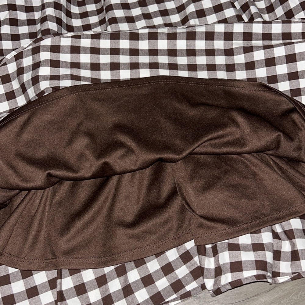 🩷Firm Price🩷 NWOT WAYF Plaid Drop-Waist Midi Dress - Picture 8 of 12
